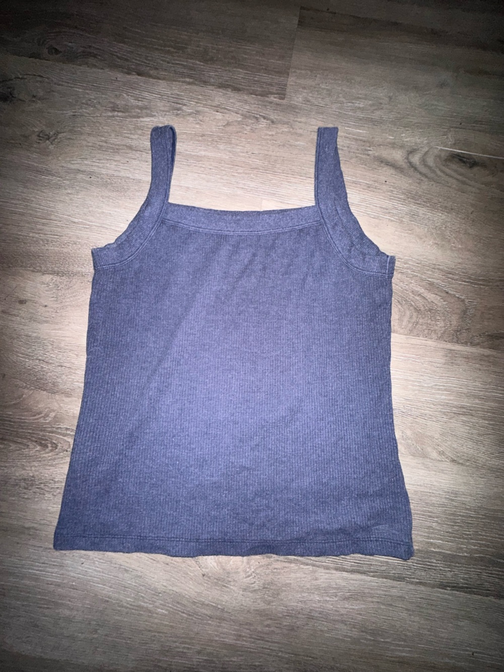 American Eagle Navy Ribbed Tank